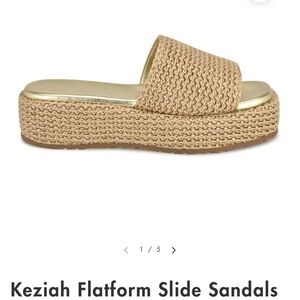 Nine West Keziah Flatform Slide Sandals